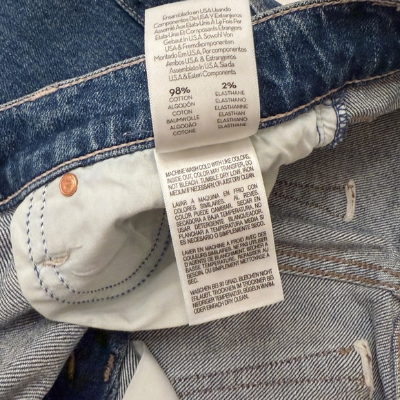 MOTHER The Tomcat High Rise Straight Leg Jeans in Running With Scissors Size 26 - Picture 5 of 5